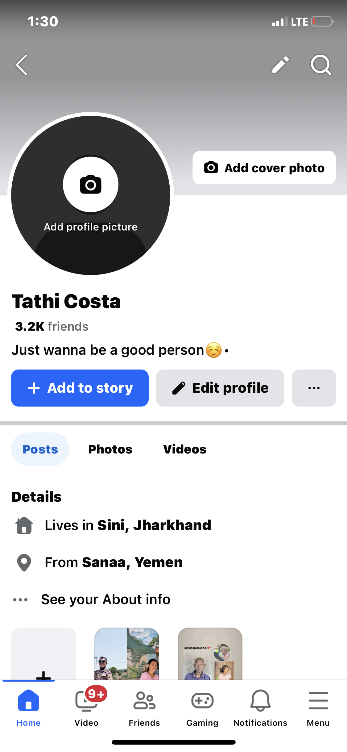 Facebook with switch profile 