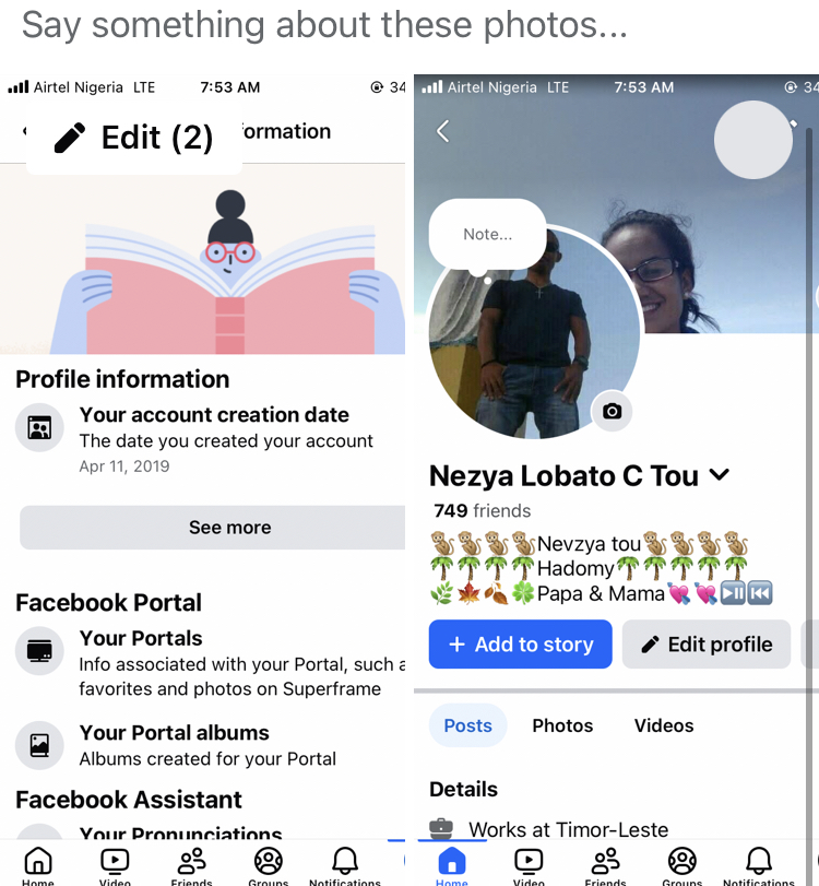 Facebook with create page 