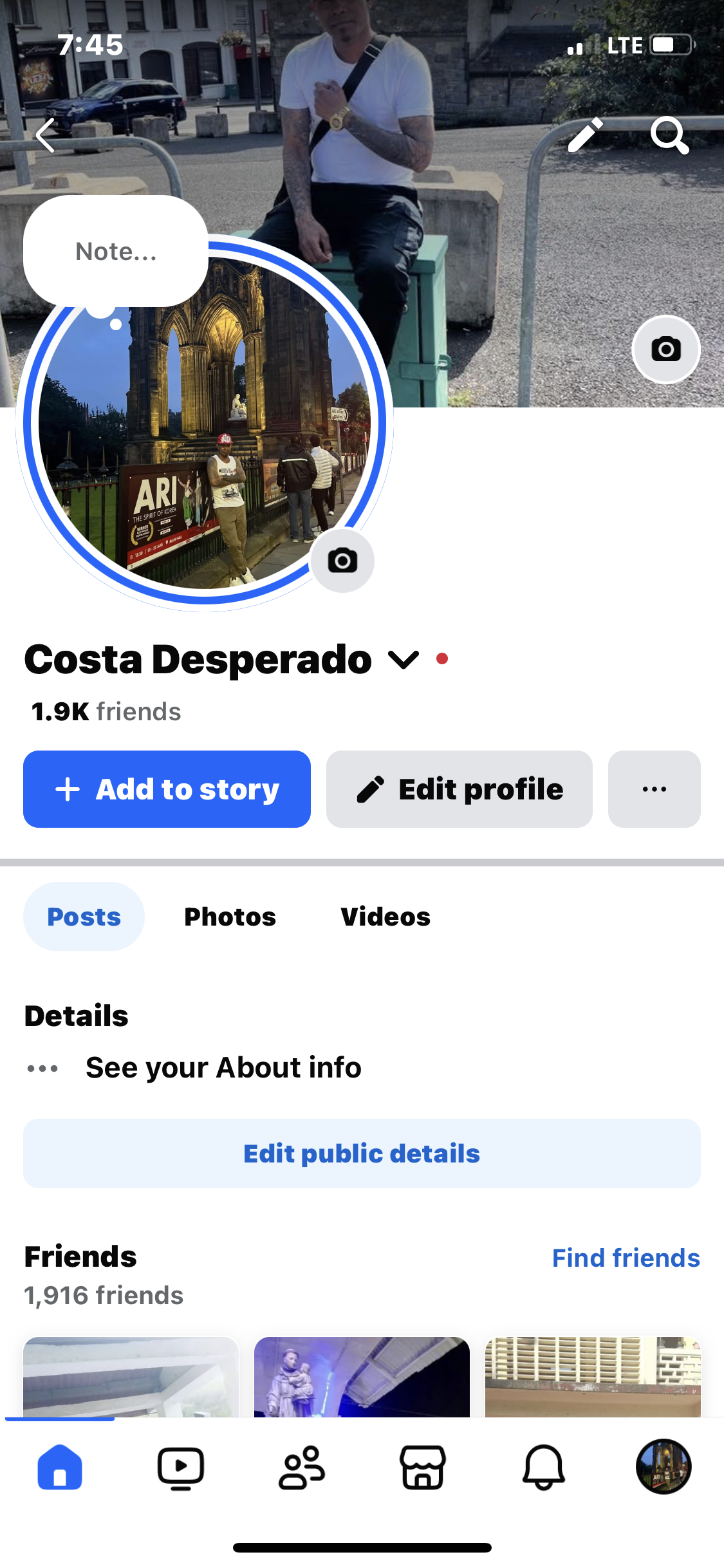 Facebook with switch profile 